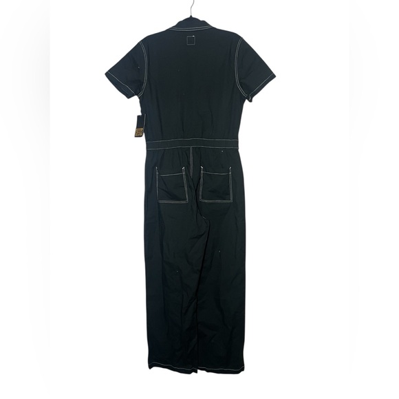 RVCA Black Women's Jumpsuit with White Stitching L New - Picture 3 of 6